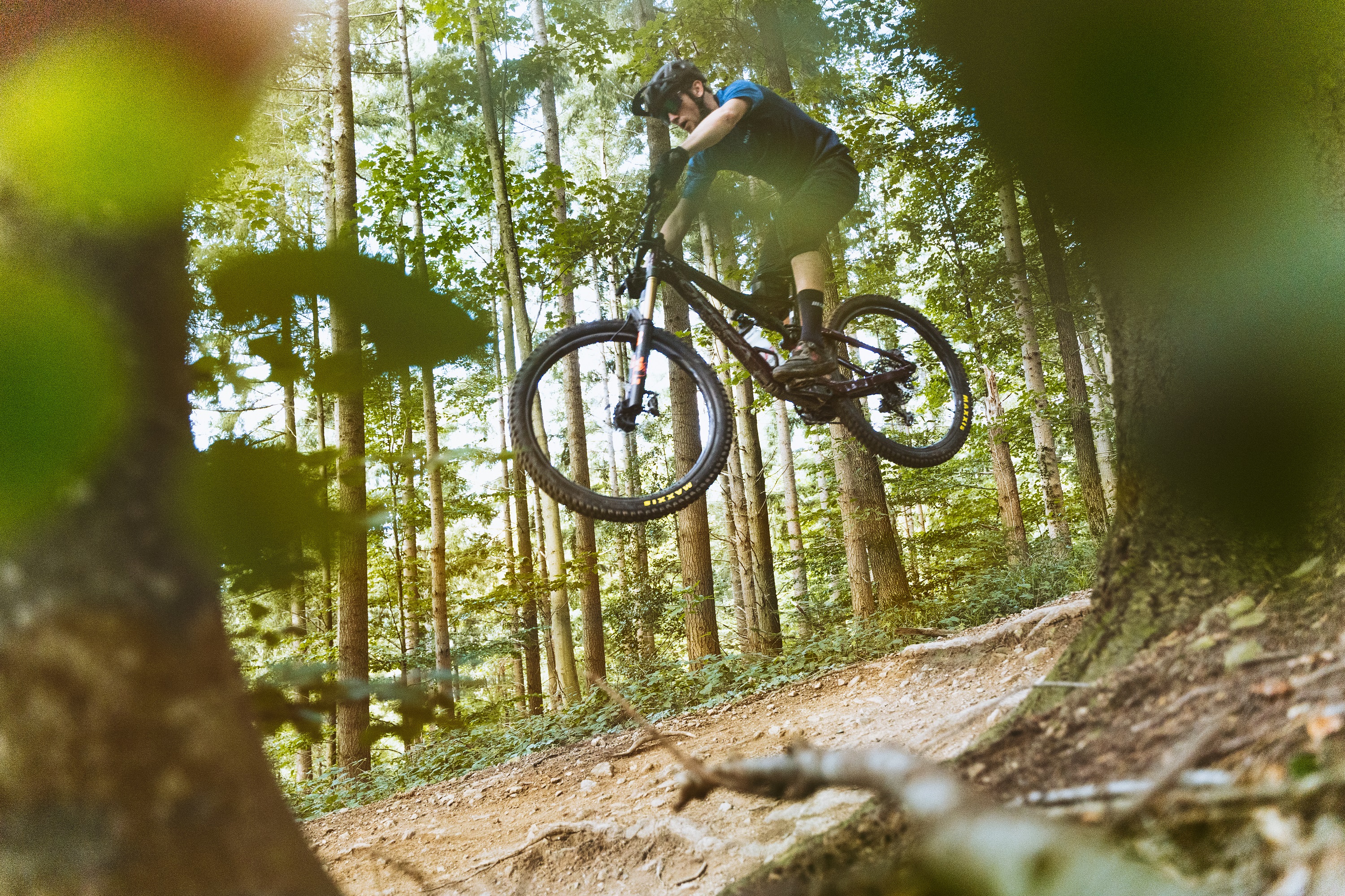 Orbea Rallon auf den Trails mit Oli