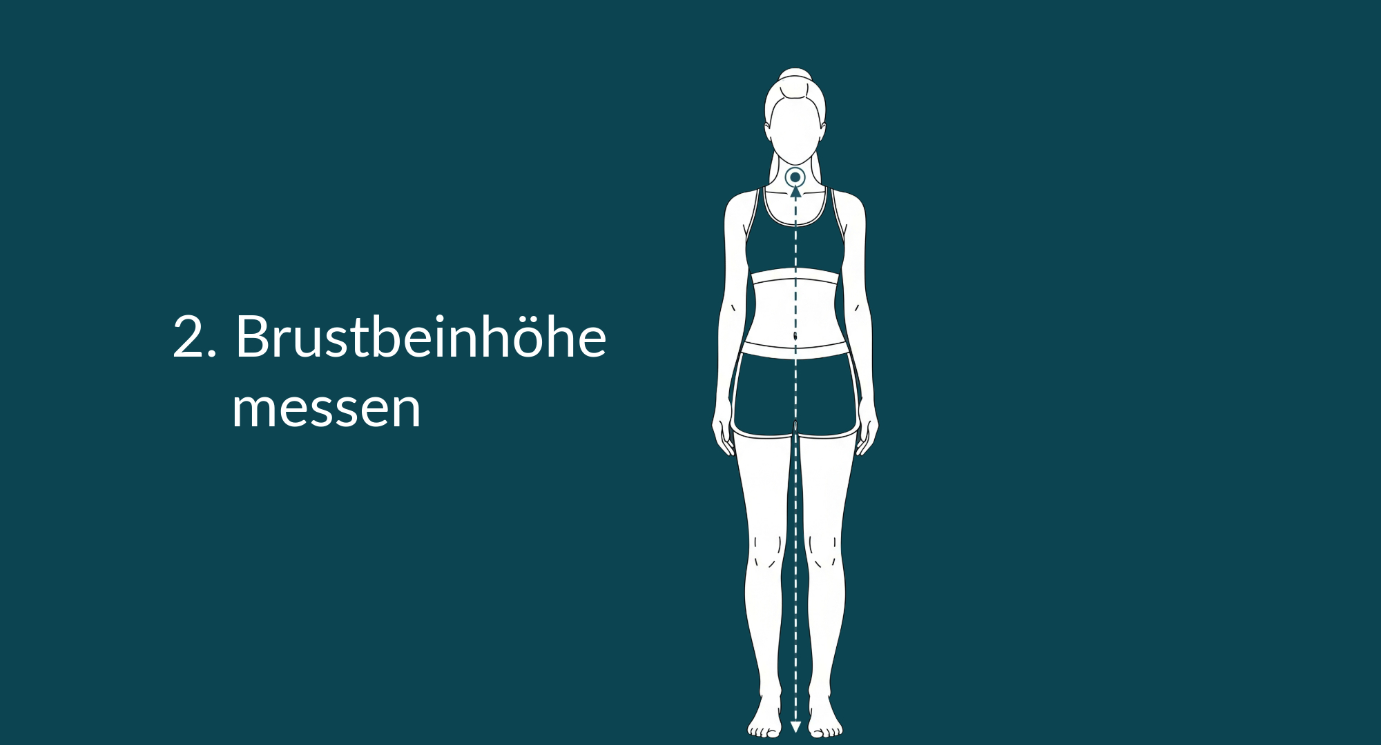 Brustbeinhöhe messen