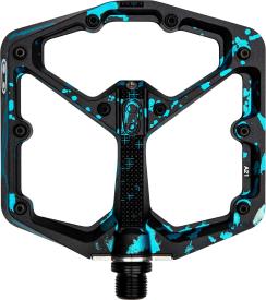 Crankbrothers Stamp 7 Plattform-Pedale Limited Edition black/blue Splatter Limited Edition | Large