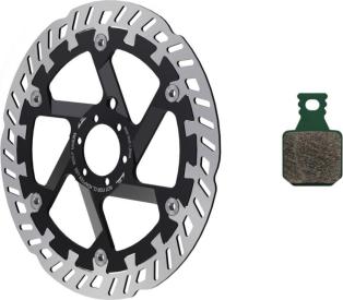 Magura MT eSTOP Optimized Kit 220/P - 8.S: Bremsscheibe MDR-P Grün, Silber, Schwarz | 220mm