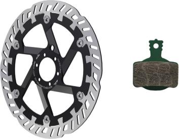 Magura MT eSTOP Optimized Kit 220/P - 7.S: Bremsscheibe MDR-P Grün, Silber, Schwarz | 220mm