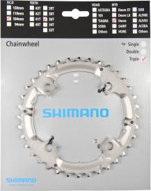 Shimano Kettenblätter Deore FC-M532 Silber | 36 Zähne