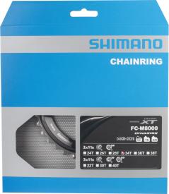 Shimano Kettenblätter Deore XT FC-M8000 2-fach 11-fach | 4 Loch | 34