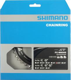 Shimano Kettenblätter Deore XT FC-M8000 2-fach 11-fach | 4 Loch | 36