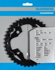 Shimano Kettenblätter Acera FC-M3000 Schwarz