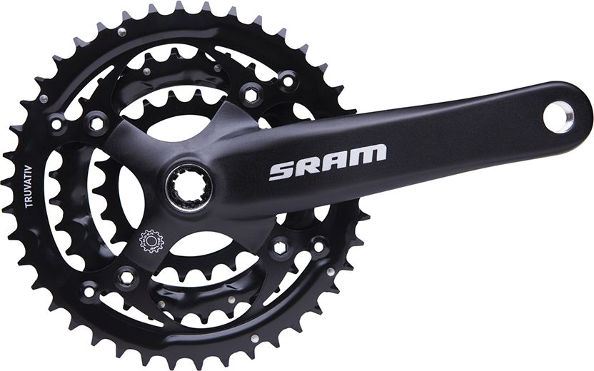 Kurbel S600 8 sp 3.0 SquareTaper BlastBlack 423222 Schwarz | Square Taper | 42-32-22 | 175