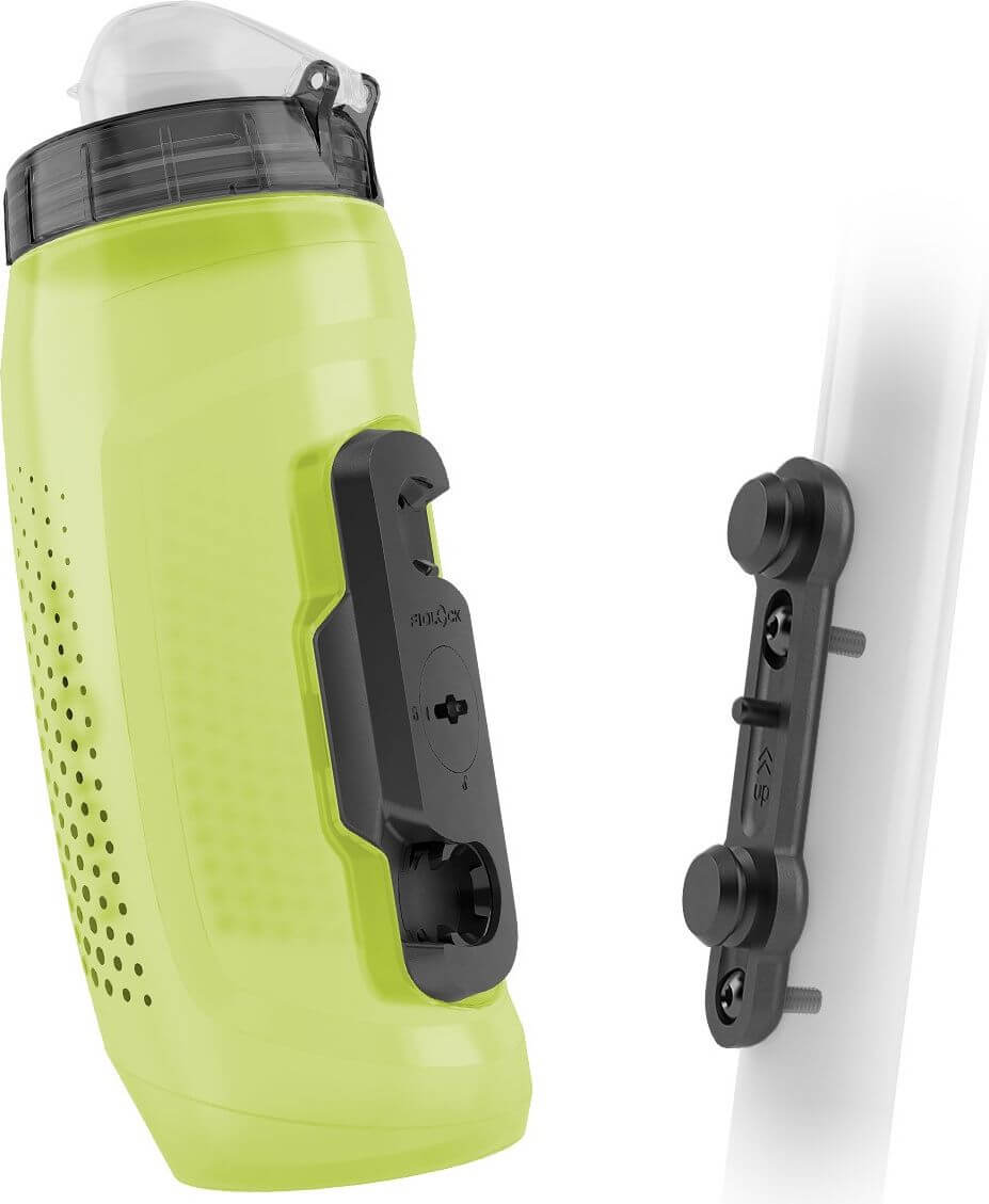 Twist bottle 590 + bike base gelb