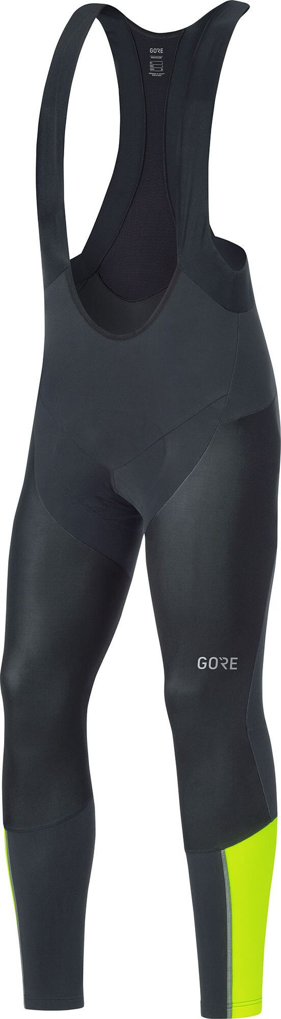 C7 Partial Windstopper Pro Trägerhose+ black/neon yellow | S