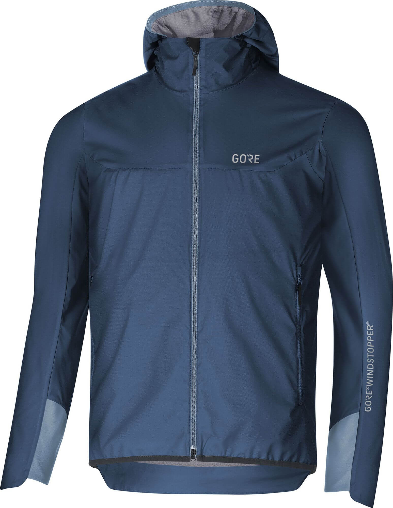 H5 Windstopper isolierte Kapuzenjacke deep water blue/cloudy blue | XL