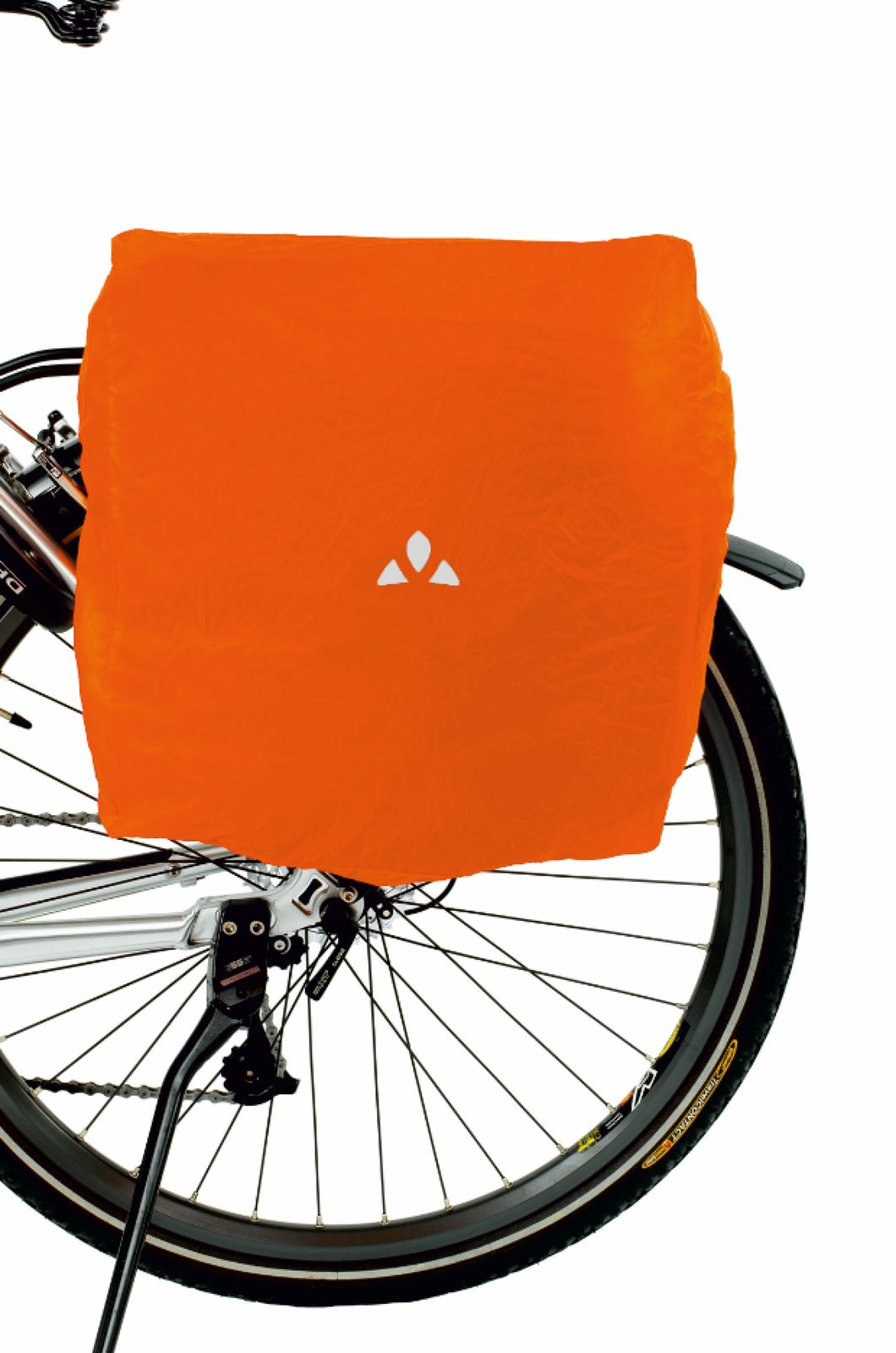 Raincover for bike bags orange