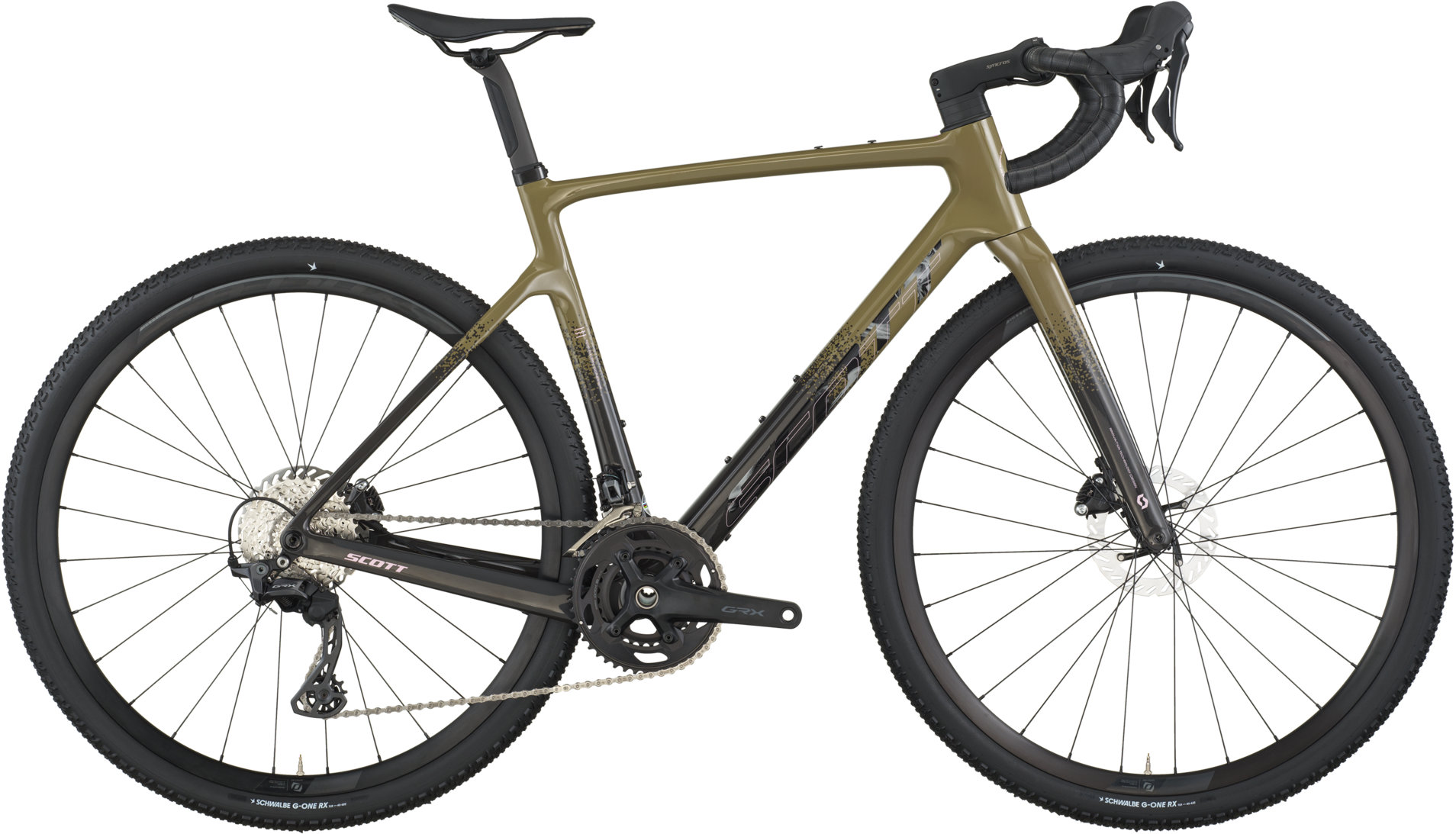Addict Gravel 40 - 2026 Kaki Green/Carbon Black | S