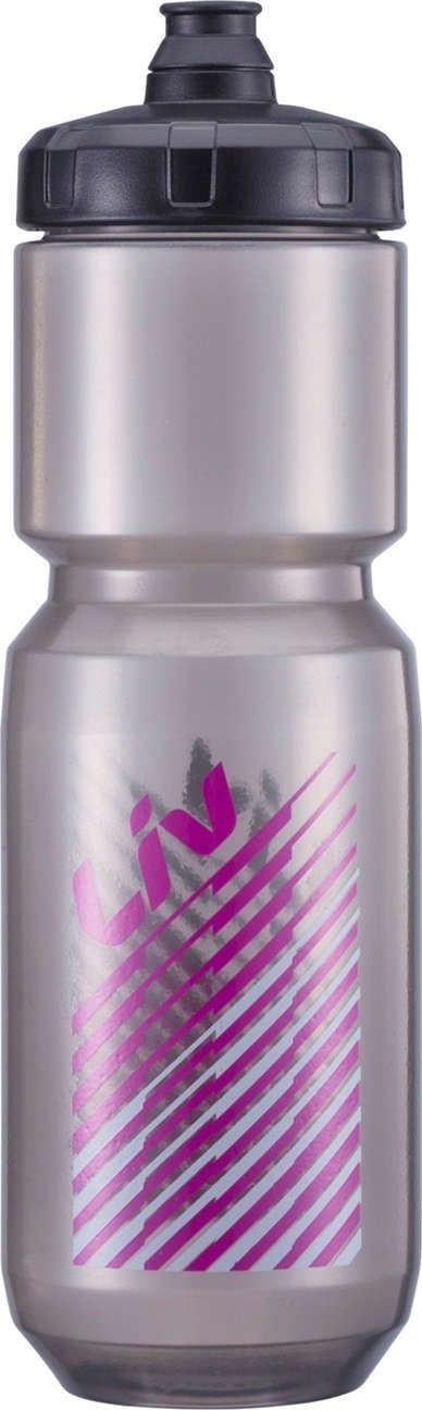 Doublespring Trinkflasche transparen schwarz/pink Liv | 750ml