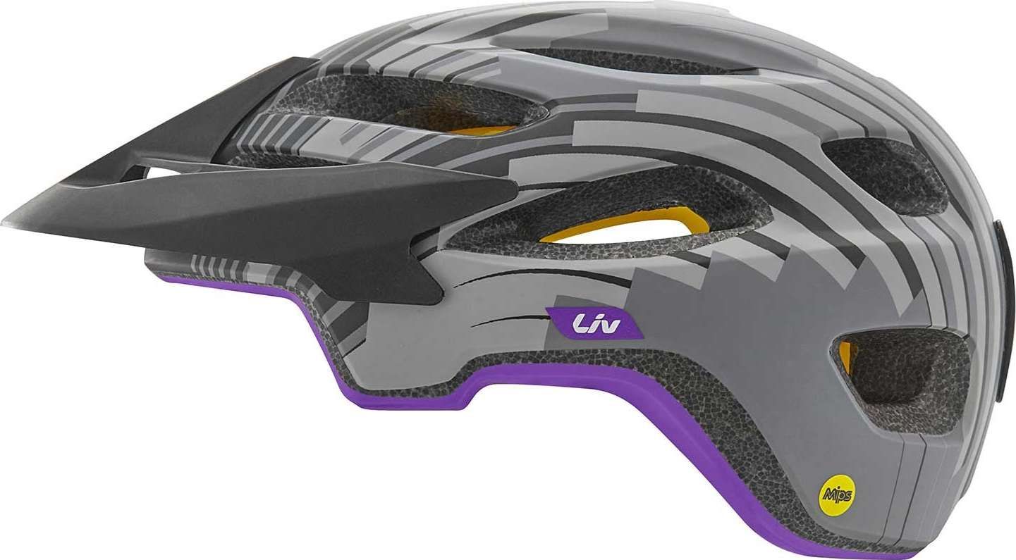 Coveta MIPS Helm dunkelgrau/lila | M