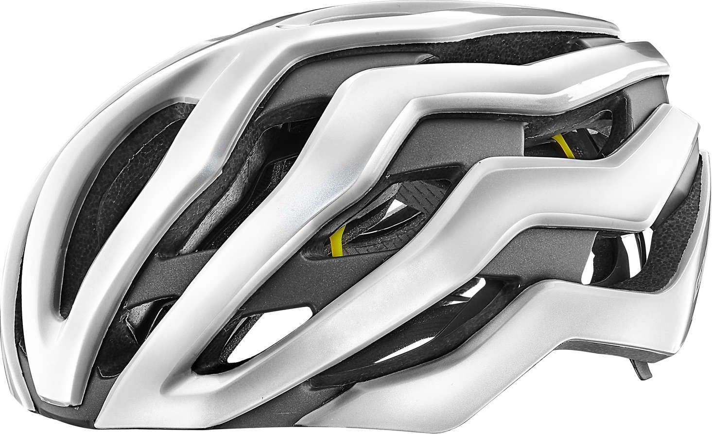 Rev Pro Mips Rennradhelm weiß glänzend metallic | 59-63