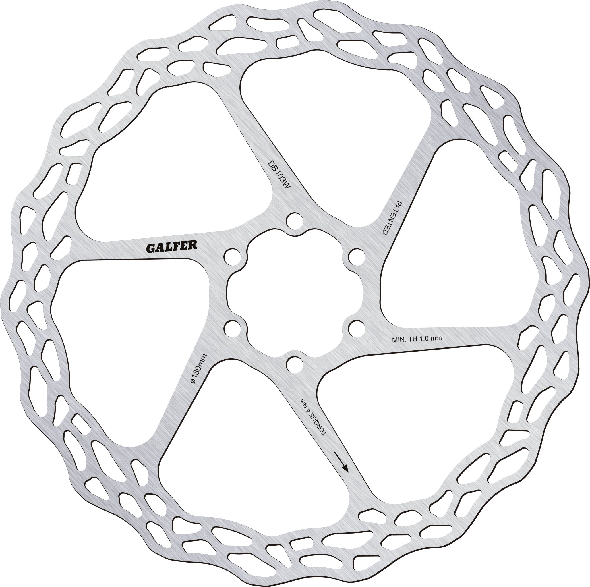 Bremsscheibe Wave Fixed Road & Gravel 