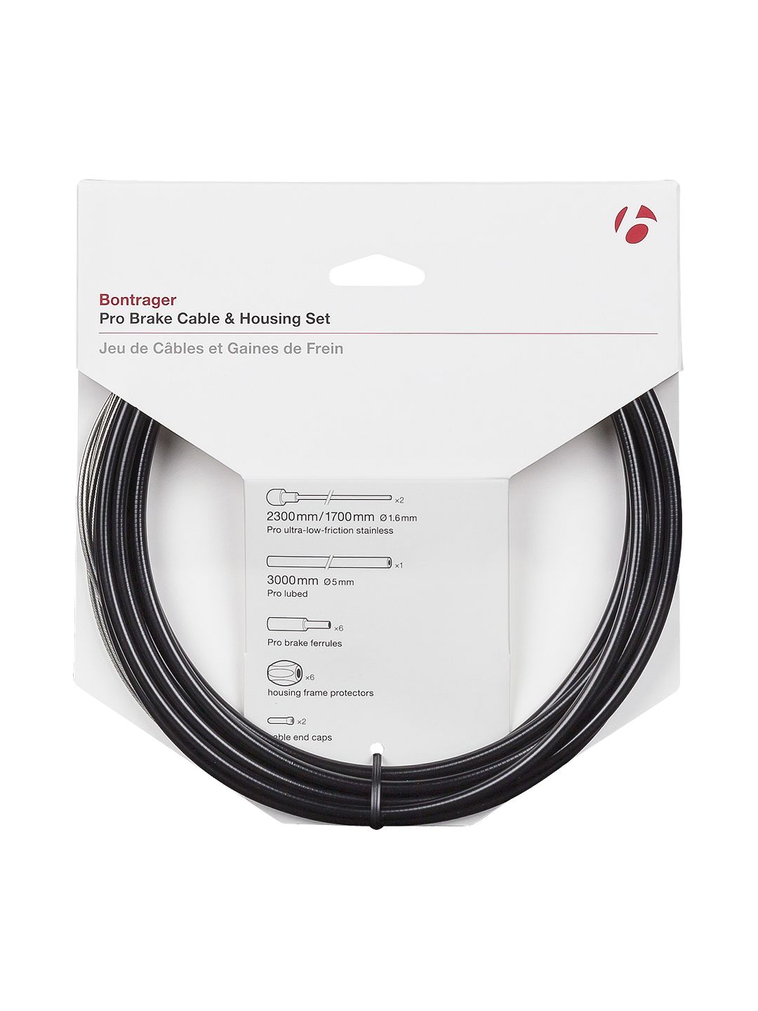 Pro Bremszug/Zughüllen-Set Black | One size