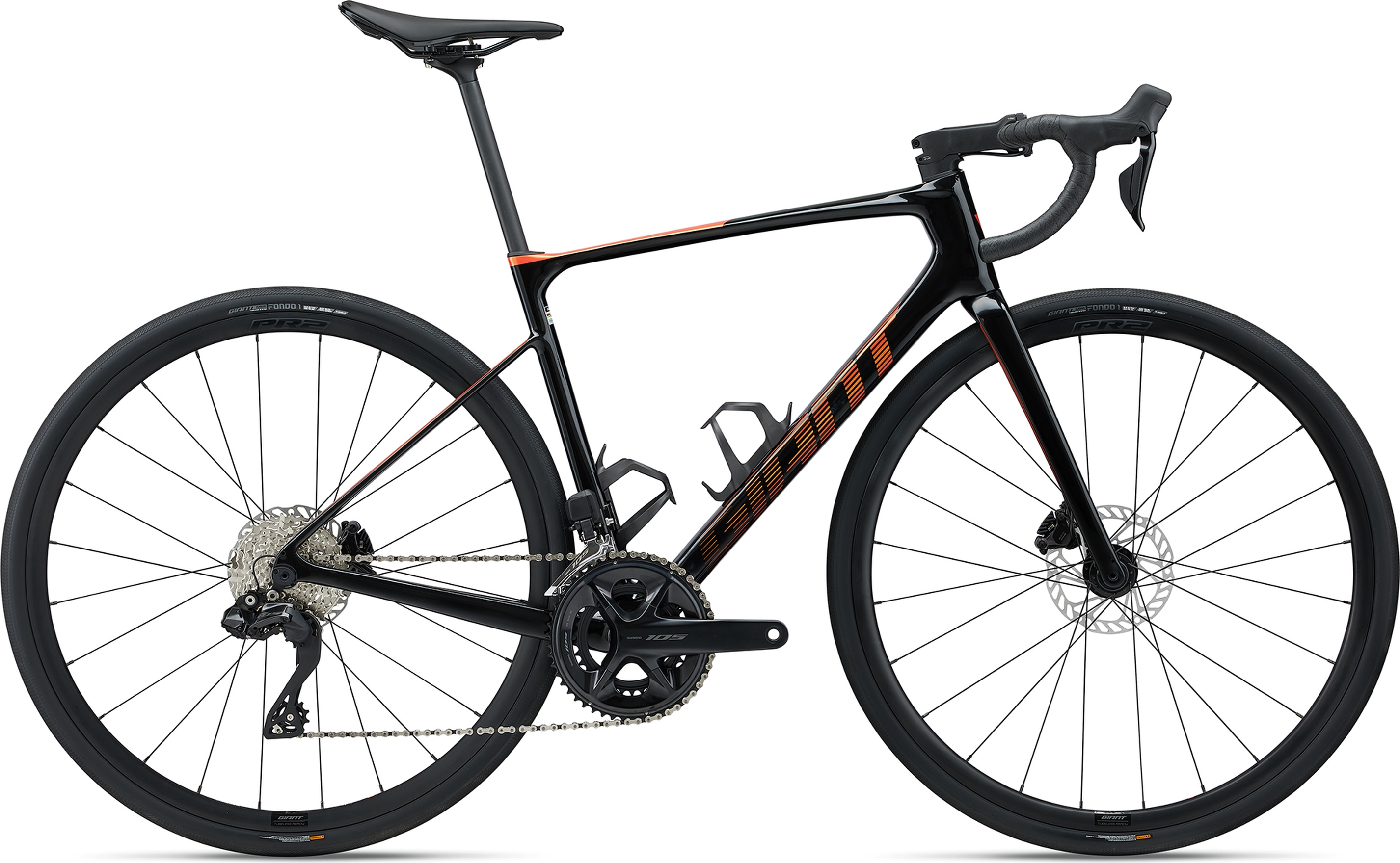 Defy Advanced 1 - 2024 Black/Helios Orange | L