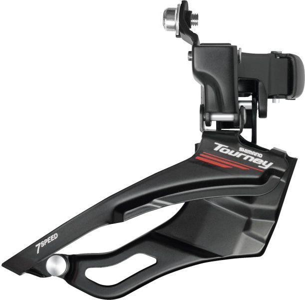 Umwerfer Tourney Road FD-A073 3x7 Schwarz | Schelle - 34,9 mm, mit Adapter 31,8/28,6 mm