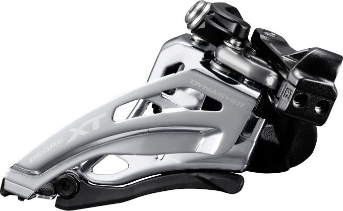 Umwerfer Deore XT FD-M8020 2x11 Side Swing Schelle tief - 34,9 mm, mit Adapter 31,8/28,6 mm