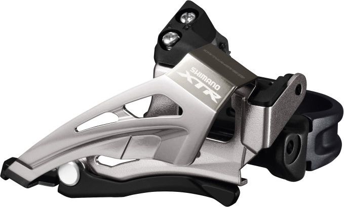 Umwerfer XTR FD-M9025 2x11 Top Swing Schelle tief - 34,9 mm, mit Adapter 31,8/28,6 mm