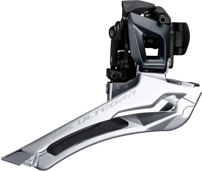 Umwerfer Ultegra FD-R8000 2x11 Anthrazit | Schelle hoch - 31,8 mm, mit Adapter 28,6 mm