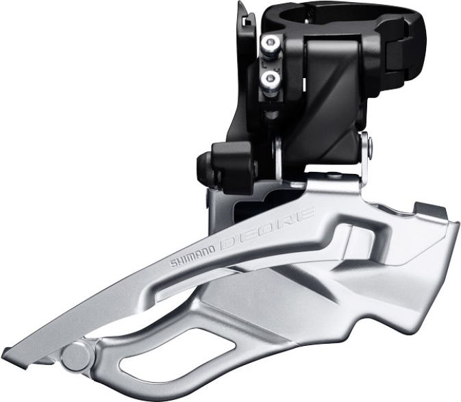 Umwerfer Deore Trekking FD-T6000 Down Swing Schwarz | Schelle hoch - 34,9 mm, mit Adapter 31,8/28,6 mm