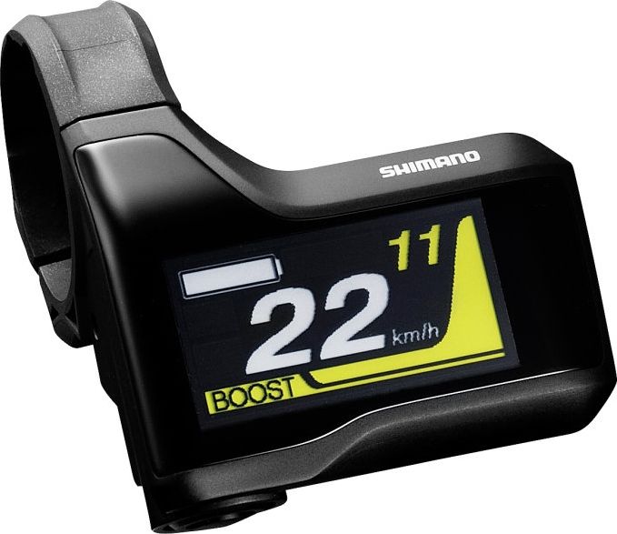 Display Shimano Steps SC-E8000 Schwarz | 31,8 mm Schelle mit Adapter für 35 mm Schelle