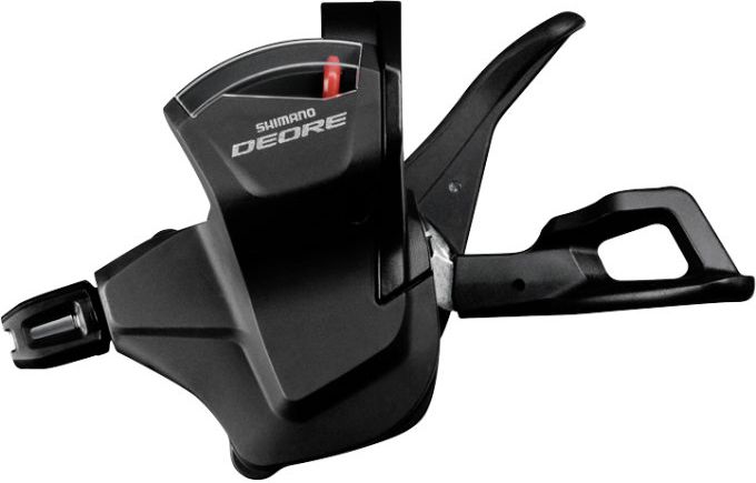 Schalthebel Deore MTB SL-M6000 Schwarz | Links | 2/3-fach | Schelle | mit optischer Ganganzeige