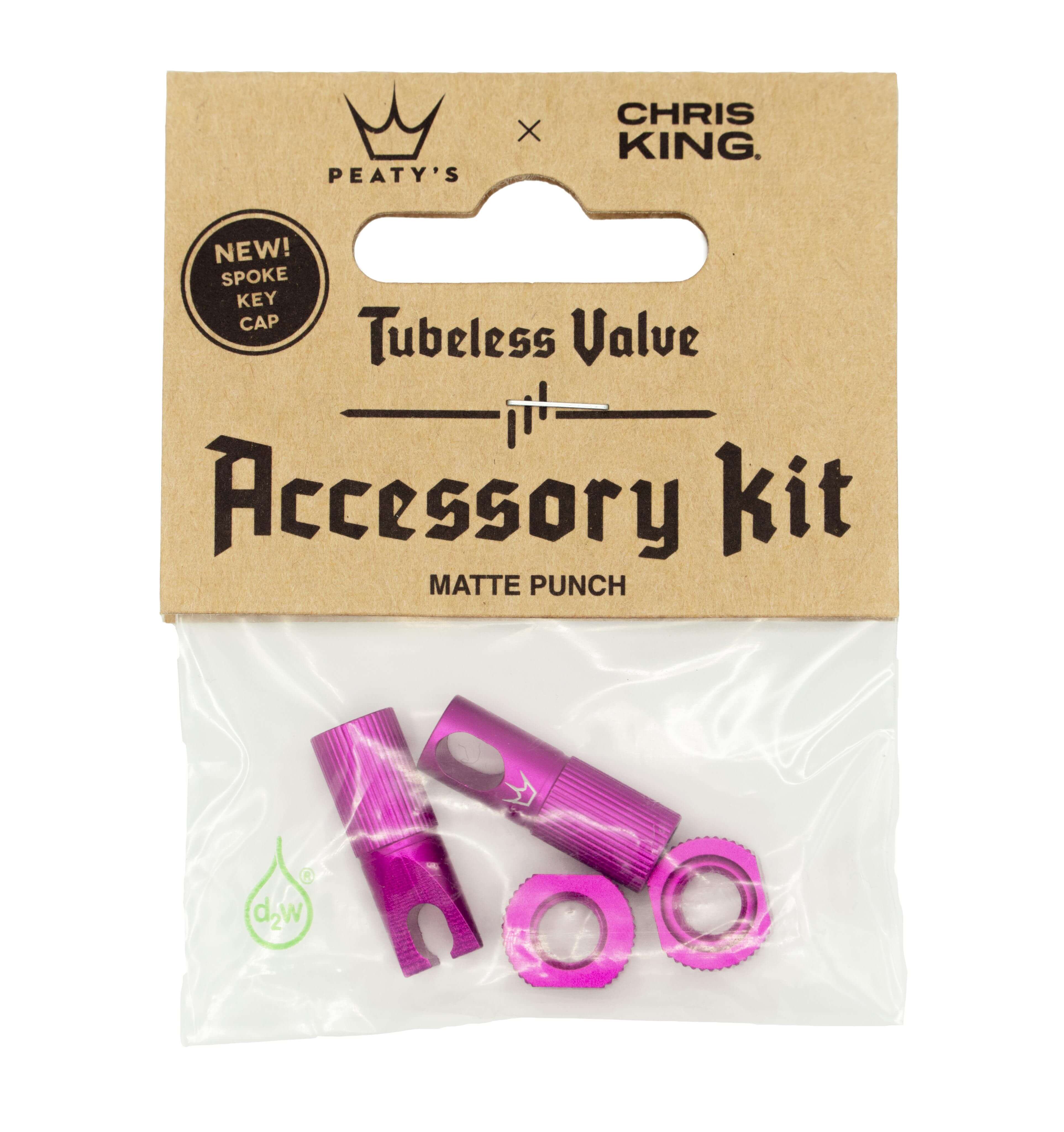 Peaty's x Chris King (MK2) Tubeless Valves Accessory Kit Punch