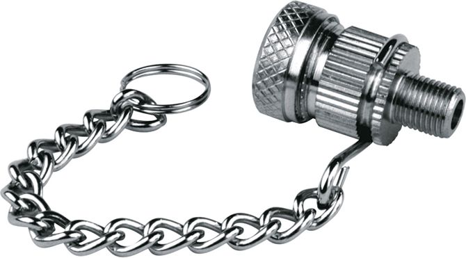 Fahrradstecknippel mit Kette 