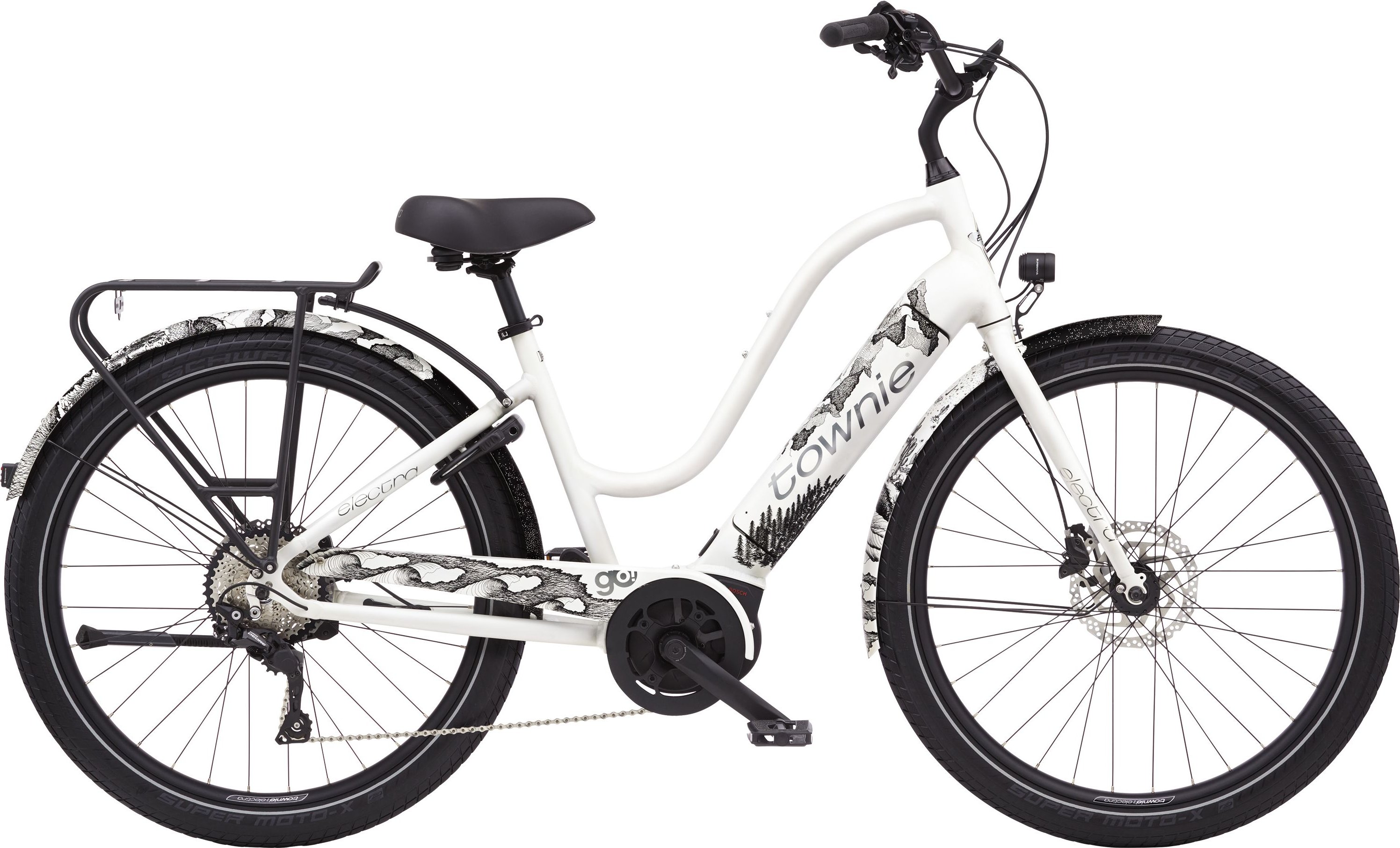 Townie Path Go! 10D Step-Thru - 2025 Pearl White