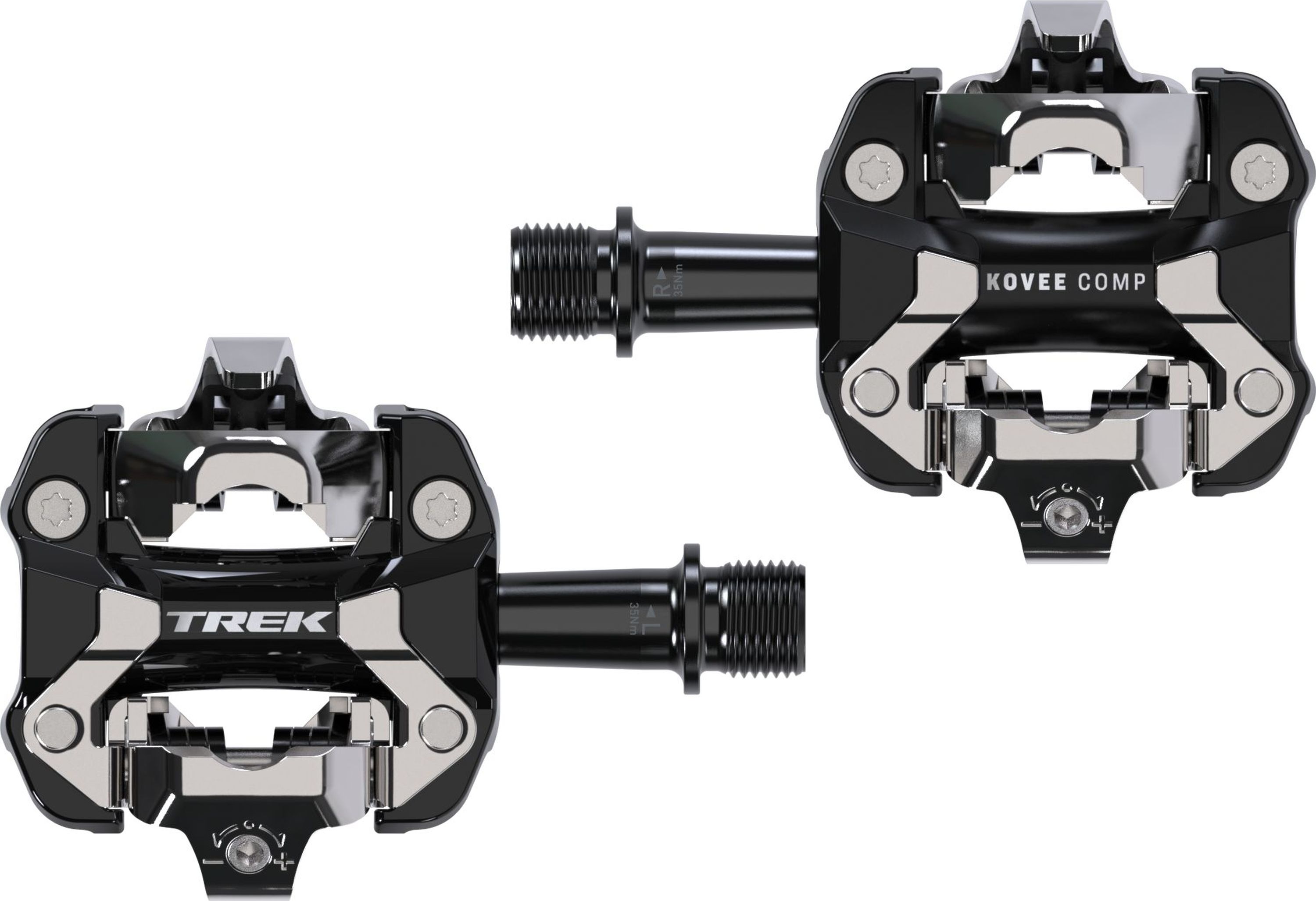 Kovee Comp Klickpedal-Set Black | 9/16" (15 mm)