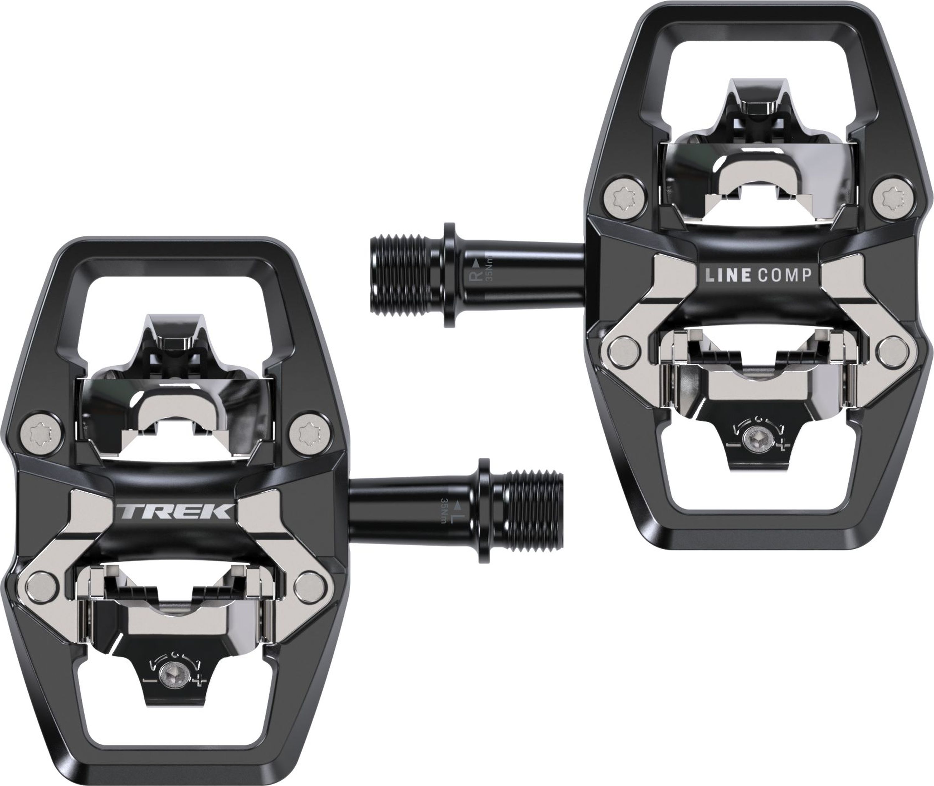 Line Comp Klickpedal-Set Black | 9/16" (15 mm)