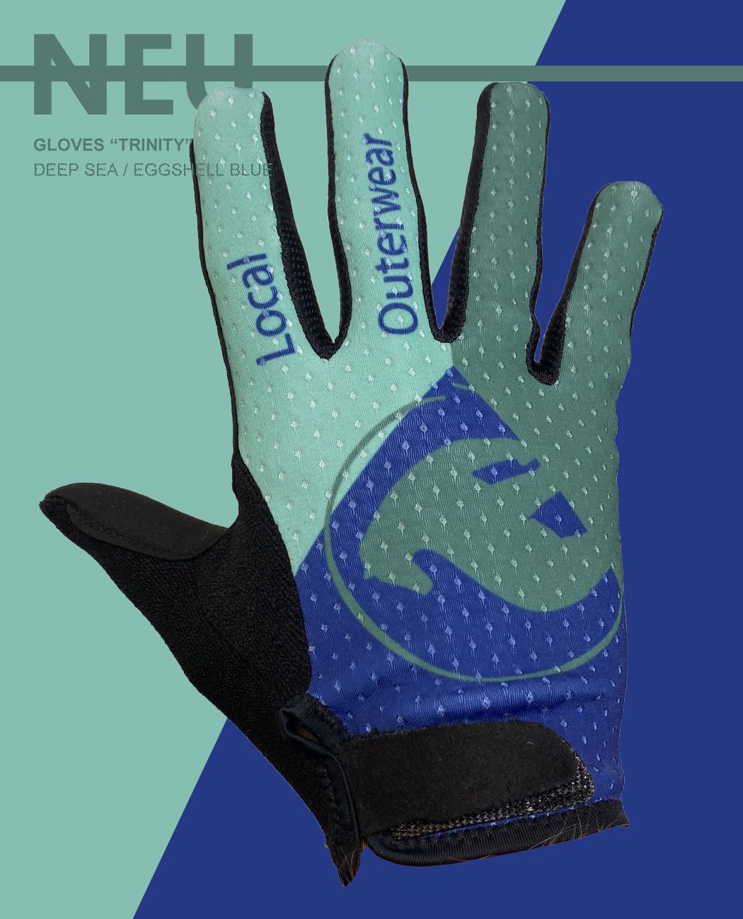 Handschuh Trinity Deep Sea/Eggshell Blue | M