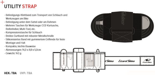Utility Strap Schlauch- und Werkzeug Befestigungsband schwarz