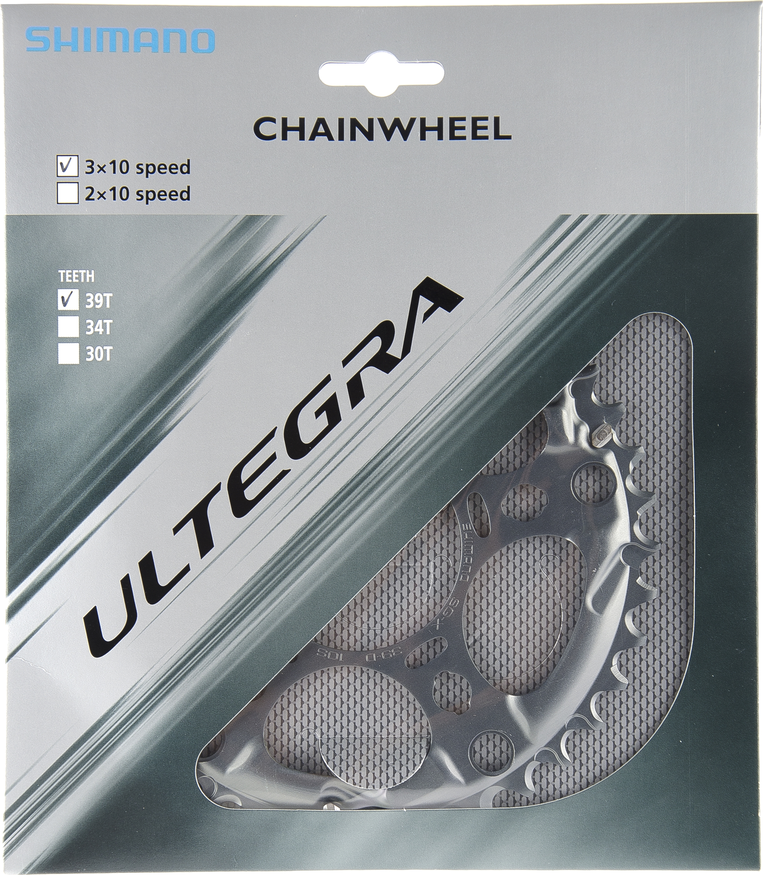 Kettenblätter Ultegra FC-6703 silber | 10-fach | 5 Loch | 130mm | 39