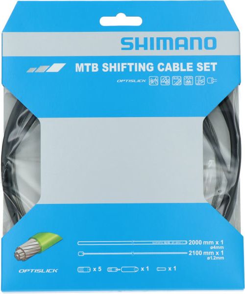 Schaltzug-Set MTB OPTISLICK Schwarz | 1 Set (nur Schaltwerk)