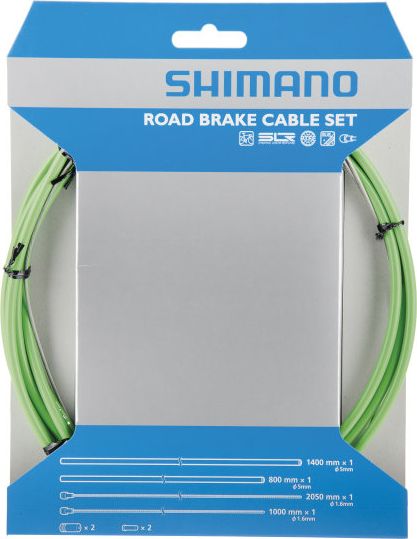 Bremszug-Set Road SIL-TEC beschichtet Grün