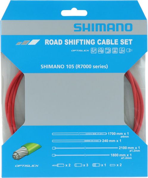 Schaltzug-Set 105 OPTISLICK Rot