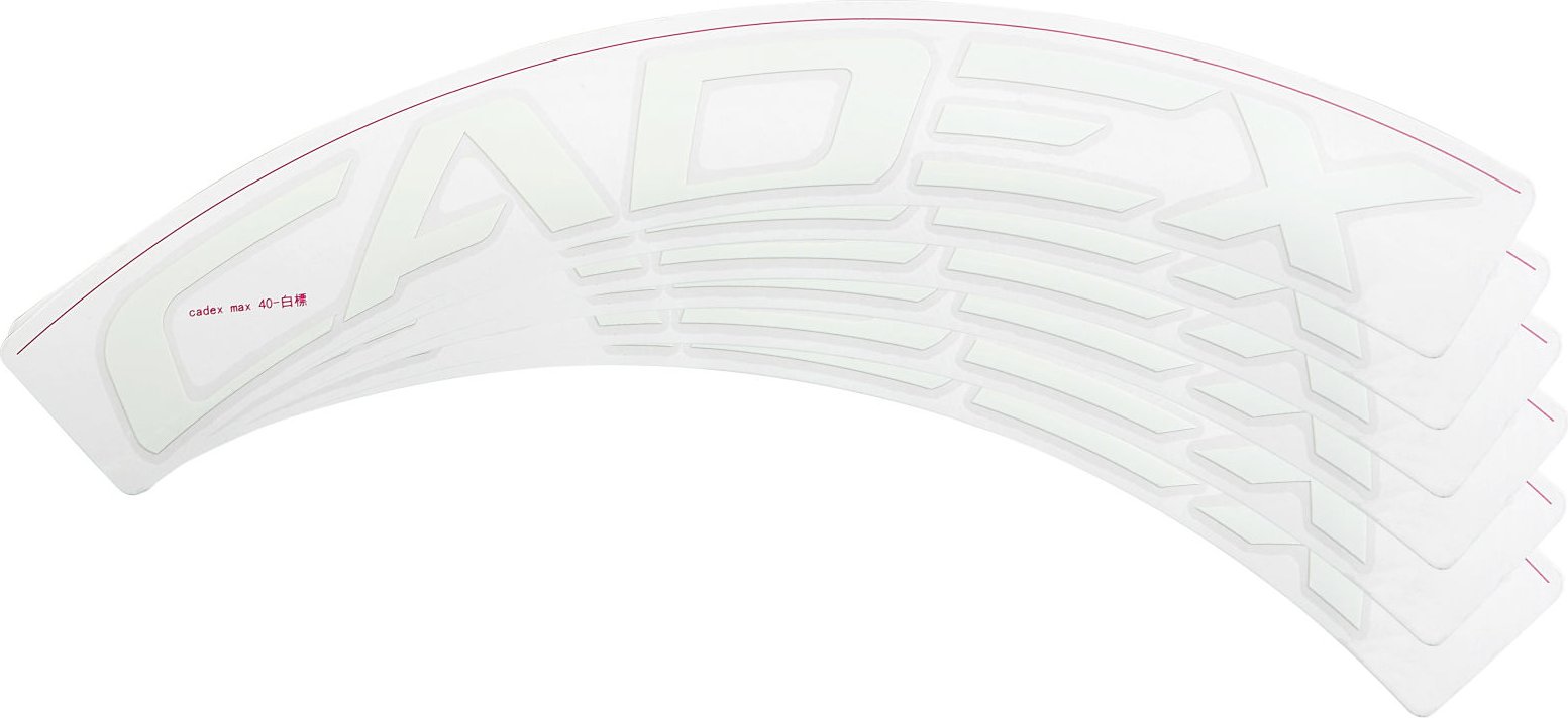 Max 40 Felgendekore, weiß, 6 Stk. 