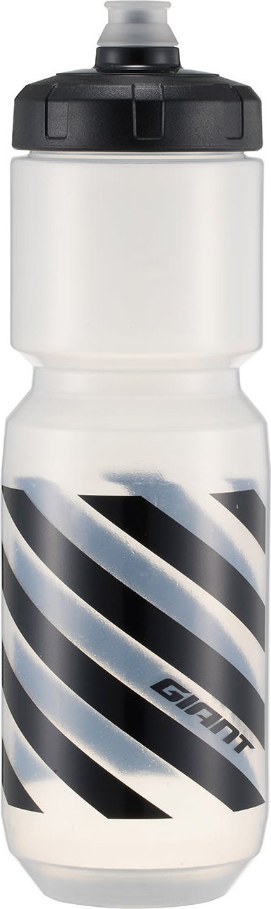 Doublespring Trinkflasche Transparent/Schwarz | 750ml