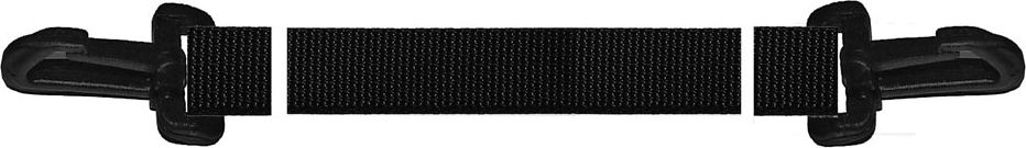 Tragegurt mit Karabiner 150 cm, schwarz 