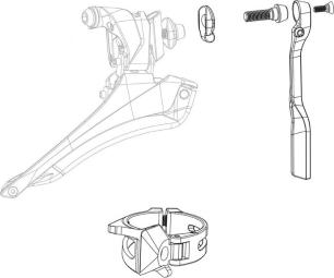 SRAM Schelle für Anlötumwerfer Wide