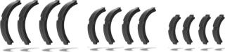 Bosch Kit Distanzgummi Schwarz | Lenkerdurchmesser 25,4 mm, 31,8 mm, 35,0 mm | Für SmartphoneHub