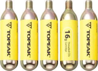 Topeak 16g CO2 Kartuschen mit Gewinde (5er Set)