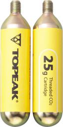 Topeak 25g CO2 Kartuschen mit Gewinde (2er Set)