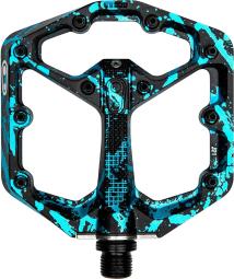 Crankbrothers Stamp 7 Plattform-Pedale Limited Edition black/blue Splatter Limited Edition | Small