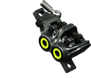 Magura Bremszange MT7 Mystisches Grau, Neongelb | Blende neon gelb | Postmount