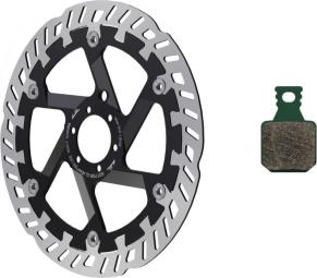 Magura MT eSTOP Optimized Kit 220/P - 8.S: Bremsscheibe MDR-P Grün, Silber, Schwarz | 220mm
