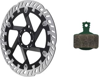 Magura MT eSTOP Optimized Kit 220/P - 7.S: Bremsscheibe MDR-P Grün, Silber, Schwarz | 220mm